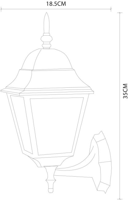 Уличный настенный светильник Arte Lamp Bremen A1011AL-1BK Уличный настенный светильник Arte Lamp Bremen A1011AL-1BK