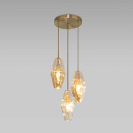 Подвесная люстра Eurosvet Prism 50236/3 янтарный a058960