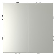 Выключатель с самовозвратом двухклавишный Voltum S70 VLS020605 (сталь)