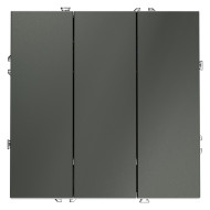 Выключатель трехклавишный Voltum S70 VLS030106 (титан)