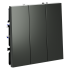 Выключатель трехклавишный Voltum S70 VLS030106 (титан)