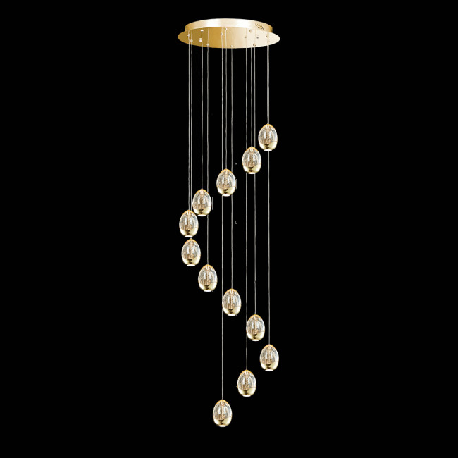 Каскадная люстра Delight Collection Terrene MD13003023-12A gold Каскадная люстра Delight Collection Terrene MD13003023-12A gold