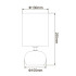 Настольная лампа Uniel UML-B307 E14 SILVER/WHITE UL-00012423