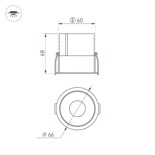 Встраиваемый светильник Arlight MS-ATLAS-BUILT-R66-15W Day4000 037184(1) Встраиваемый светильник Arlight MS-ATLAS-BUILT-R66-15W Day4000 037184(1)