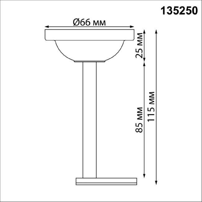 Крепление потолочное Novotech Flum Shino 135250