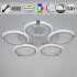 Потолочная люстра Reluce 06319-3.3-05 WH+CR (RGB)