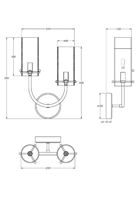 Бра Maytoni Arco MOD223WL-02BS