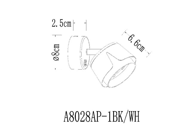 Спот Arte Lamp Amaks A8028AP-1WH Спот Arte Lamp Amaks A8028AP-1WH
