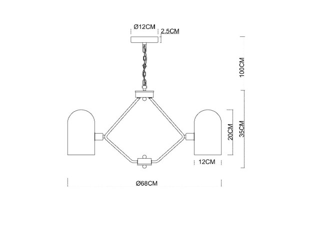 Подвесная люстра Arte Lamp Cassel A5454LM-5PB Подвесная люстра Arte Lamp Cassel A5454LM-5PB