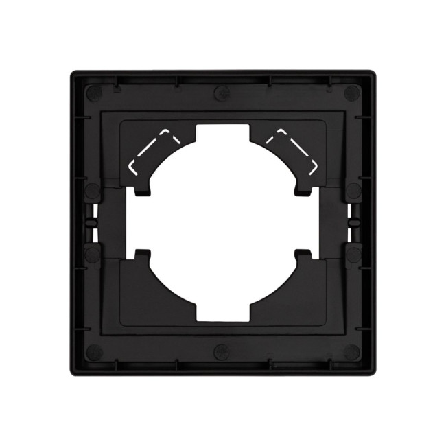 Рамка пластиковая на 1 пост Arlight FRM-TENDO-SFPL-1-BK 054642 Рамка пластиковая на 1 пост Arlight FRM-TENDO-SFPL-1-BK 054642