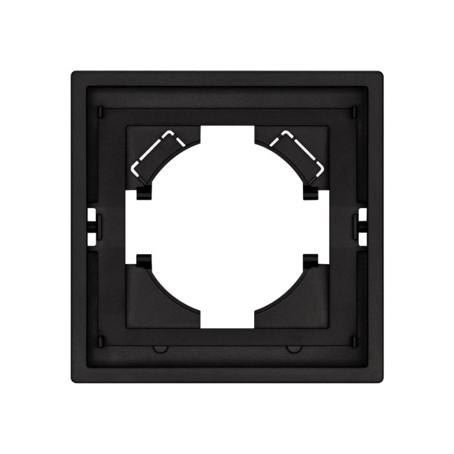 Рамка пластиковая на 1 пост Arlight FRM-TENDO-SFPL-1-BK 054642 Рамка пластиковая на 1 пост Arlight FRM-TENDO-SFPL-1-BK 054642