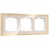 Рамка на 3 поста Werkel Baguette айвори-латунь 4690389185762 W0032851 a060236 Рамка на 3 поста Werkel Baguette айвори-латунь 4690389185762 W0032851 a060236