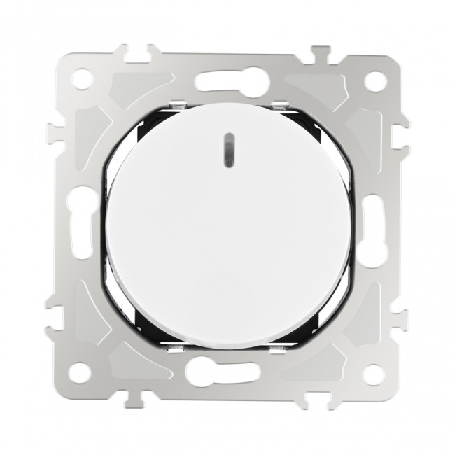 Выключатель одноклавишный с подсветкой Arte Milano 202.31-1.white