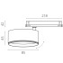 Трековый трехфазный светильник Quattro LED с управлением DALI Lightstar Alta Pro A5547DALI Трековый трехфазный светильник Quattro LED с управлением DALI Lightstar Alta Pro A5547DALI