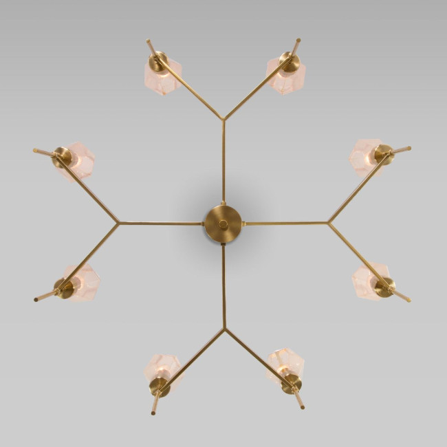 Люстра на штанге Eurosvet Prism 60143/8 латунь a061937