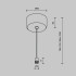 Тросовый подвес с потолочной чашей Maytoni Shelf CA029SW-L1000-B