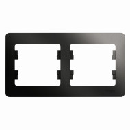 Рамка 2-ая горизонтальная Systeme Electric Glossa Антрацит GSL000702