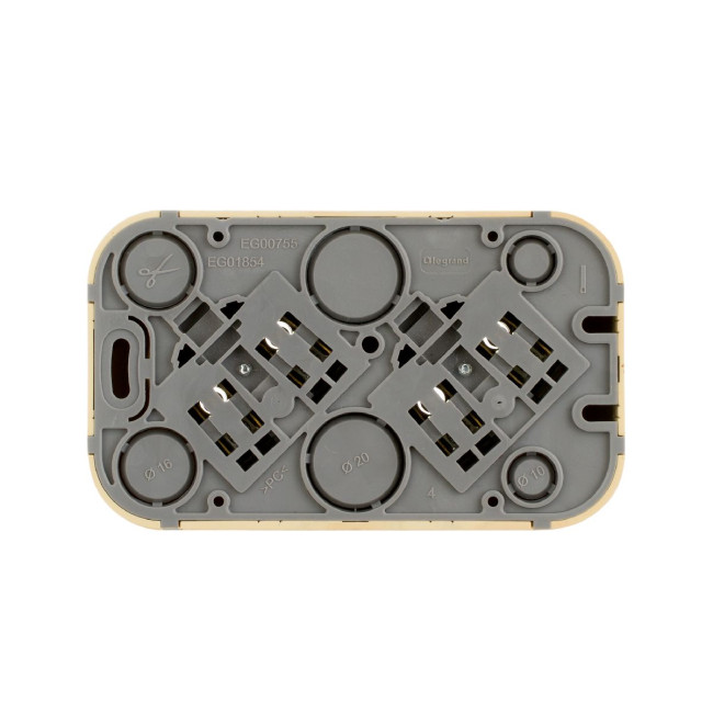 Розеточный блок двойной б/з Legrand Quteo 782281 Розеточный блок двойной б/з Legrand Quteo 782281