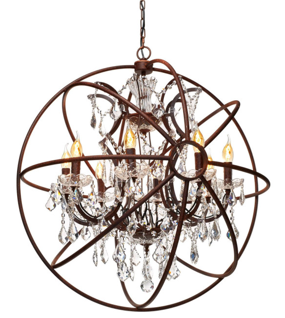 Подвесная люстра LOFT IT Foucaults orb crystal Loft1897/6 Подвесная люстра LOFT IT Foucaults orb crystal Loft1897/6