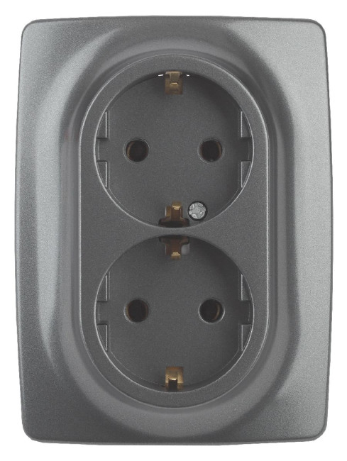 Розетка 2x2P+E Schuko со шторками Эра 12-2108-12 Б0036448 Розетка 2x2P+E Schuko со шторками Эра 12-2108-12 Б0036448