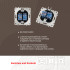 Розетка телефонная RJ11 + компьютерная RJ45 Arte Milano 203.44-1.black Розетка телефонная RJ11 + компьютерная RJ45 Arte Milano 203.44-1.black