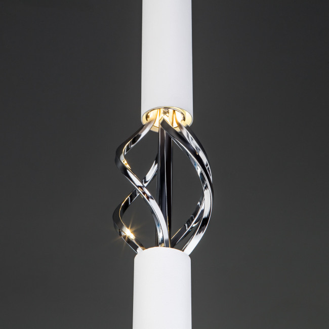 Подвесной светодиодный светильник Eurosvet Lance 50191/1 LED белый/хром