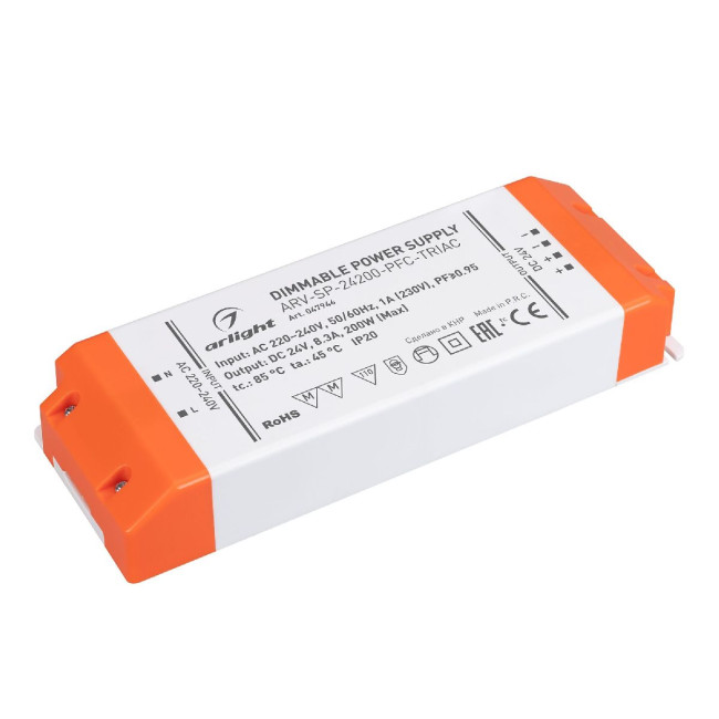 Блок питания Arlight ARV-SP-24200-PFC-TRIAC (24V, 8.3A, 200W) 047946 Блок питания Arlight ARV-SP-24200-PFC-TRIAC (24V, 8.3A, 200W) 047946