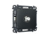 Комплект механизма TV розетки Ambrella Volt SAT 5-2400MHz 3.5dB OMEGA MO913050 Графит soft touch QUANT (OP9130, VM215)