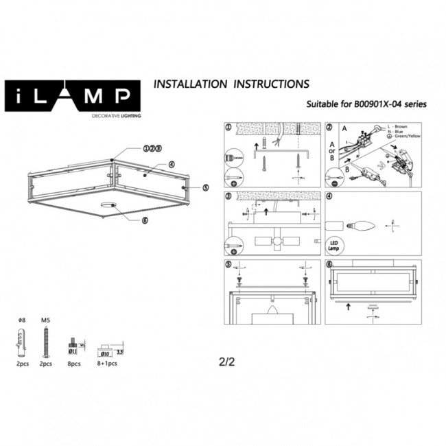 Потолочный светильник iLamp Dice 901X-4 CR Потолочный светильник iLamp Dice 901X-4 CR