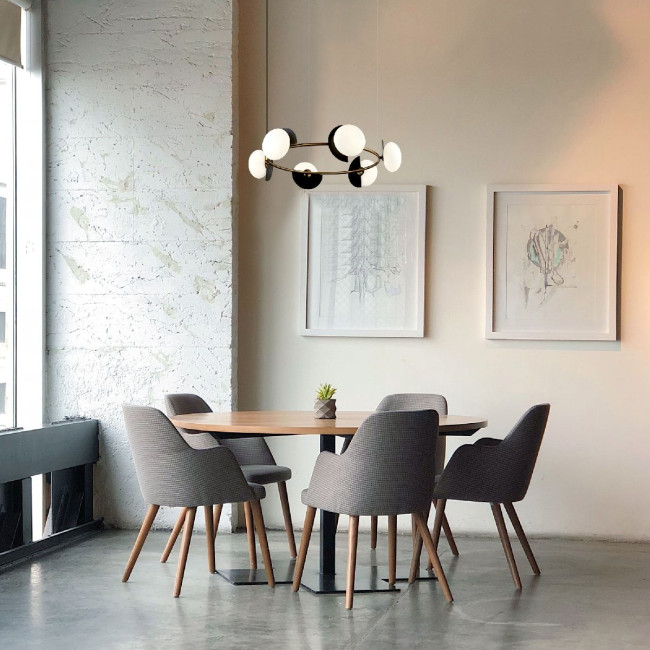 Подвесная люстра Eurosvet Moity 70150/6 черный/латунь a064823 Подвесная люстра Eurosvet Moity 70150/6 черный/латунь a064823