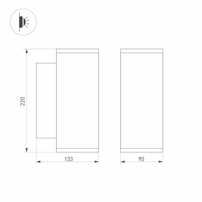 Настенный светильник Arlight Lgd-forma 029970 Настенный светильник Arlight Lgd-forma 029970