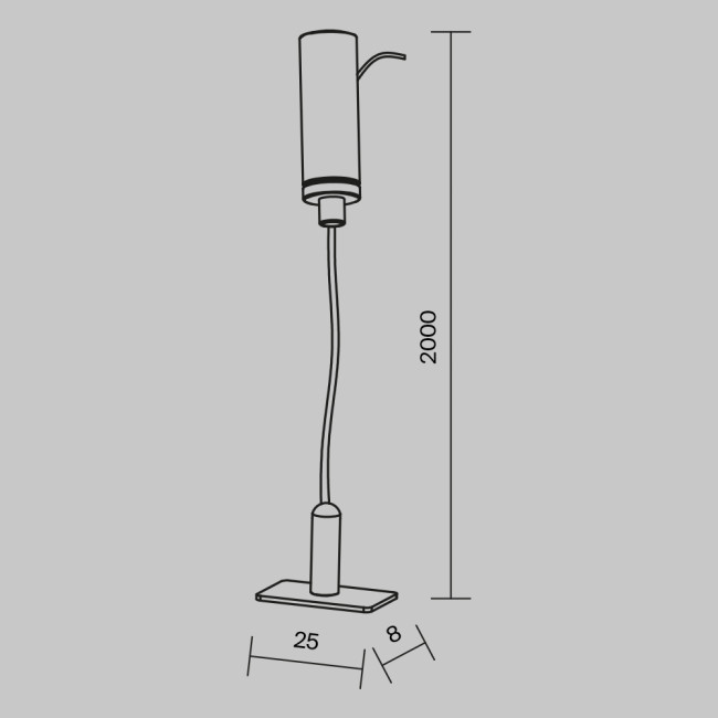 Тросовый подвес Maytoni Levity TRA184SW-1B Тросовый подвес Maytoni Levity TRA184SW-1B