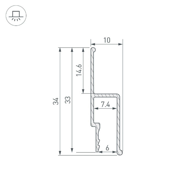 Профиль Arlight STRETCH-WALL-TECH-2000 056254 Профиль Arlight STRETCH-WALL-TECH-2000 056254