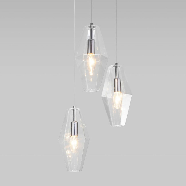 Подвесная люстра Eurosvet Prism 50236/3 прозрачный a058959