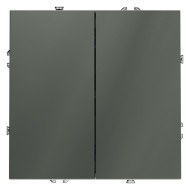 Выключатель двухклавишный Voltum S70 VLS020106 (титан)