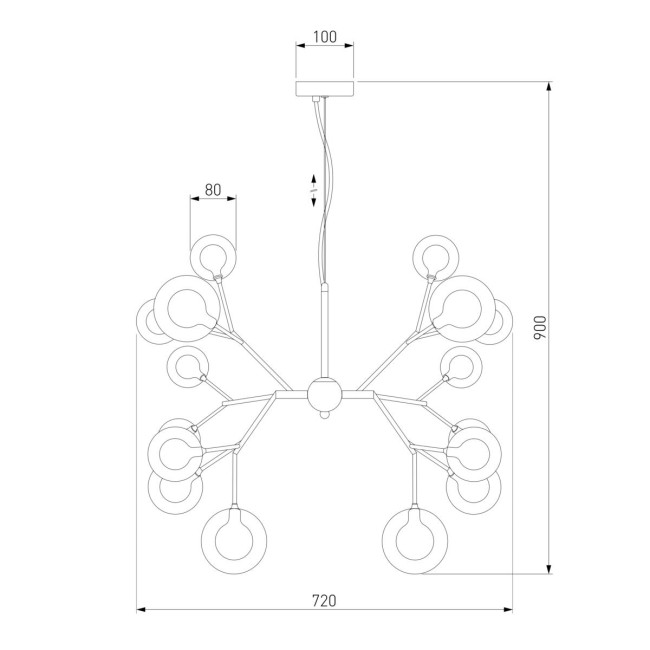 Подвесная люстра Bogates Pallina 545