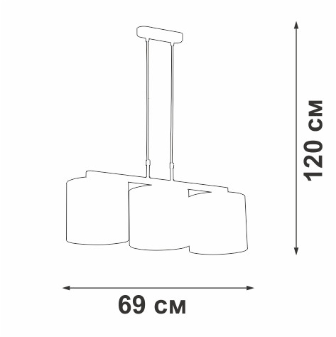 Подвесной светильник Vitaluce V2882-1/3S Подвесной светильник Vitaluce V2882-1/3S
