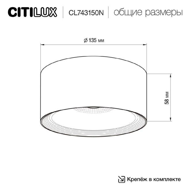 Накладной светильник Citilux Rover CL743150N