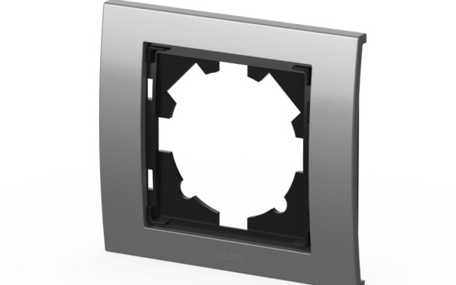Рамка одноместная ELBI Zena Platin 500-073600-271 Рамка одноместная ELBI Zena Platin 500-073600-271