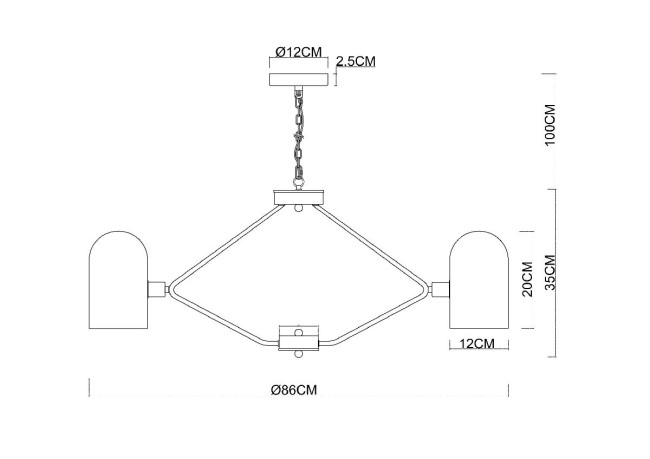 Подвесная люстра Arte Lamp Cassel A5454LM-8PB Подвесная люстра Arte Lamp Cassel A5454LM-8PB