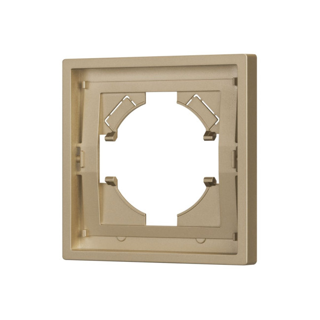 Рамка пластиковая на 1 пост Arlight FRM-TENDO-SFPL-1-GD 054643 Рамка пластиковая на 1 пост Arlight FRM-TENDO-SFPL-1-GD 054643