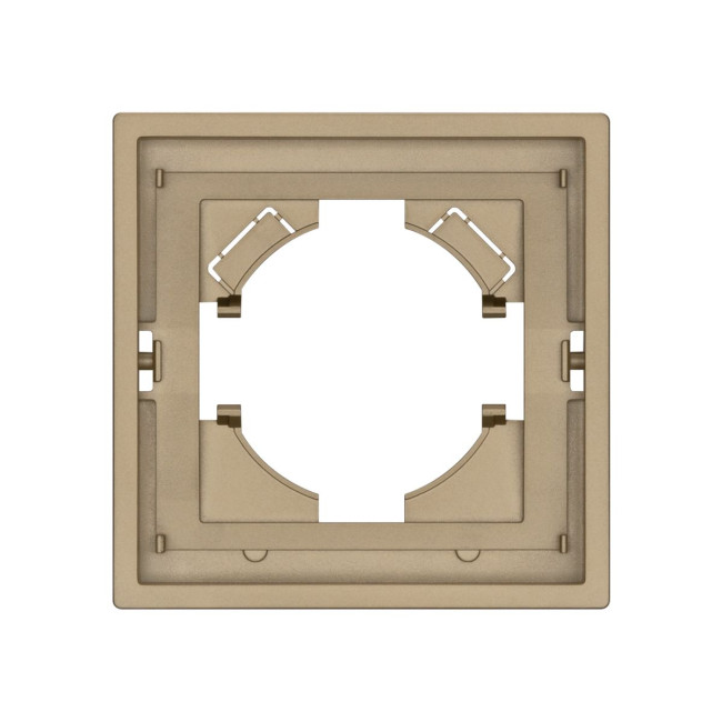Рамка пластиковая на 1 пост Arlight FRM-TENDO-SFPL-1-GD 054643 Рамка пластиковая на 1 пост Arlight FRM-TENDO-SFPL-1-GD 054643