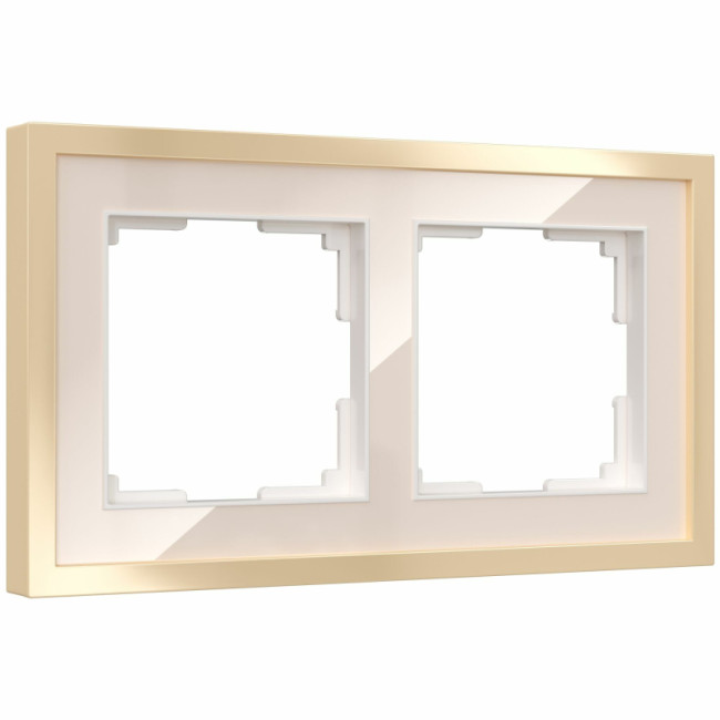 Рамка на 2 поста Werkel Baguette айвори-латунь 4690389185748 W0022851 a060235 Рамка на 2 поста Werkel Baguette айвори-латунь 4690389185748 W0022851 a060235
