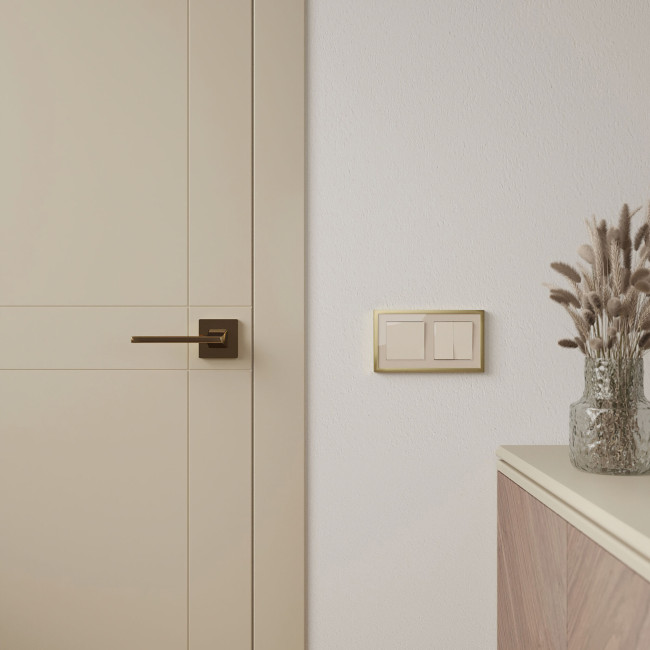 Рамка на 2 поста Werkel Baguette айвори-латунь 4690389185748 W0022851 a060235 Рамка на 2 поста Werkel Baguette айвори-латунь 4690389185748 W0022851 a060235