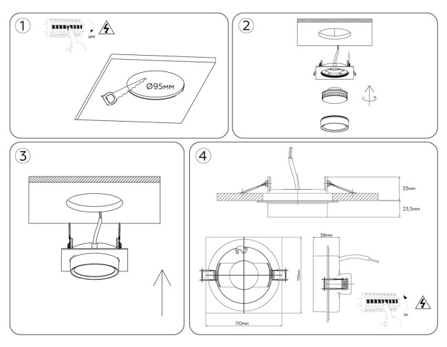 Встраиваемый светильник Ambrella Light Techno Spot IP Protect TN6737
