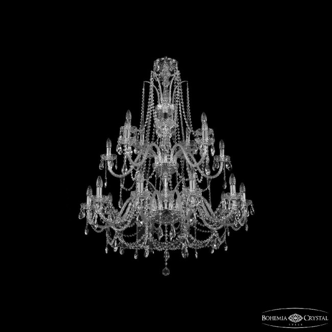 Подвесная люстра Bohemia Ivele Crystal 1411/10+5+5/360/2d Ni Подвесная люстра Bohemia Ivele Crystal 1411/10+5+5/360/2d Ni