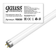 Лампа светодиодная Gauss G13 10W 6500K матовая 93030 Лампа светодиодная Gauss G13 10W 6500K матовая 93030