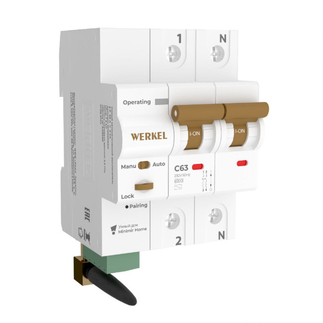 Умный автоматический выключатель Werkel 4690389194603 W1002P6301 a063127 Умный автоматический выключатель Werkel 4690389194603 W1002P6301 a063127