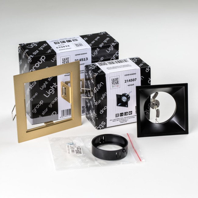Встраиваемый светильник Lightstar Domino (214513+214507+214007) D51307BMOD Встраиваемый светильник Lightstar Domino (214513+214507+214007) D51307BMOD