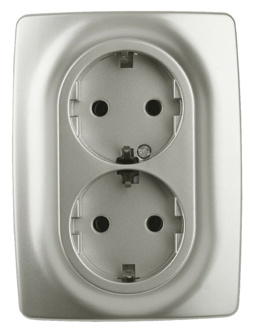 Розетка 2x2P+E Schuko со шторками Эра 12-2108-15 Б0036451 Розетка 2x2P+E Schuko со шторками Эра 12-2108-15 Б0036451
